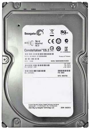Жесткие диски Seagate Жесткий диск Seagate Constellation 2TB 6G SAS 7.2K-rpm SAS 3.5″ 9SM267-001 198580427024