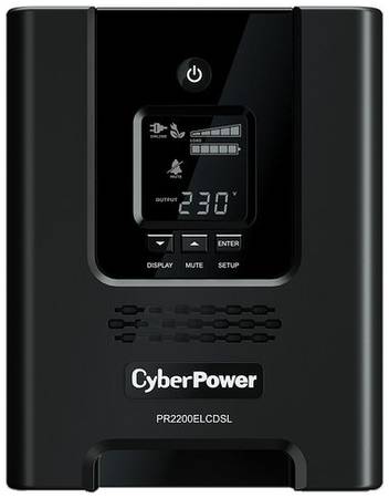 Интерактивный ИБП CyberPower PR2200ELCDSL чёрный 1980 Вт 19862475481