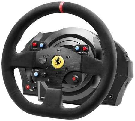 Руль Thrustmaster T300 Ferrari Integral Racing Wheel Alcantara Edition, черный 1986399378