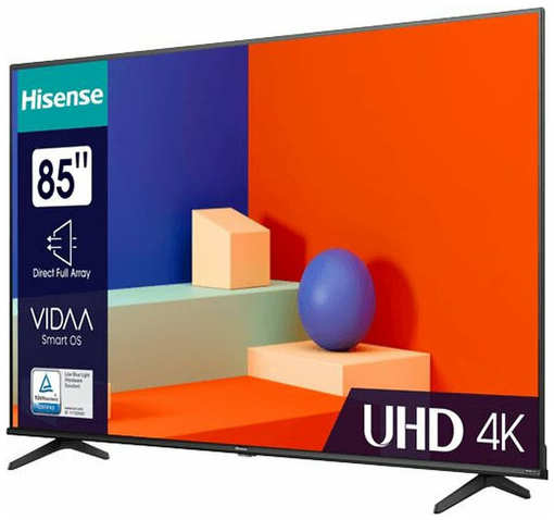 HISENSE Телевизор LED Hisense 85″ 85A6K черный 4K Ultra HD 60Hz DVB-T DVB-T2 DVB-C DVB-S DVB-S2 USB WiFi Smart TV 85A6K 19866361405