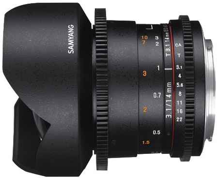 Объектив Samyang 14mm T3.1 ED AS IF UMC VDSLR II Nikon F