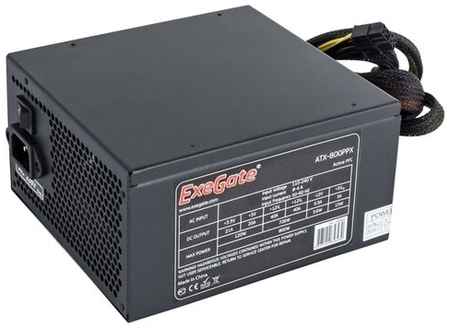 Блок питания ExeGate 800PPX 800W кабель 220V с защитой от выдергивания черный 198750514069