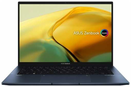 ASUS Ноутбук Asus Zenbook 14 OLED UX3402VA-KM749 Core i7 13700H 16Gb SSD1Tb Intel Iris Xe graphics 14″ OLED 2.8K (2880x1800) noOS WiFi BT Cam Bag (90NB10G1-M015S0) 90NB10G1-M015S0