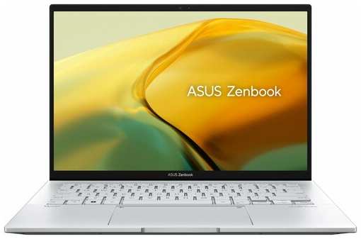 ASUS Ноутбук Asus Zenbook 14 OLED UX3402VA-KM748 Core i7 13700H 16Gb SSD1Tb Intel Iris Xe graphics 14″ OLED 2.8K (2880x1800) noOS silver WiFi BT Cam Bag (90NB10G6-M015R0) 90NB10G6-M015R0