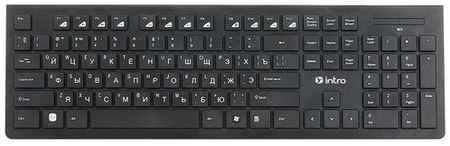 Беспроводная клавиатура Intro KW555 Black USB черный 1987556358