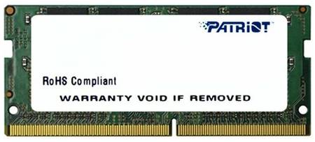 Оперативная память Patriot Memory SL 4 ГБ DDR4 SODIMM CL15 PSD44G213381S 1987693182