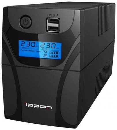 Интерактивный ИБП IPPON Back Power Pro II Euro 850 черный 480 Вт 19878469486