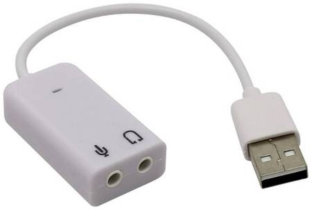 USB-адаптер, внешняя звуковая плата, Orient AU-01SW, разъемы для наушников и микрофона 1987849555