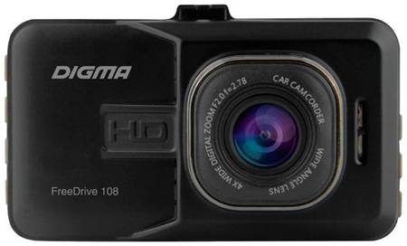 Видеорегистратор DIGMA FreeDrive 108, 2 камеры, черный 19882757665