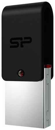 Флешка Silicon Power Mobile X31 16 ГБ, 1 шт., серебристый/черный 1988812222