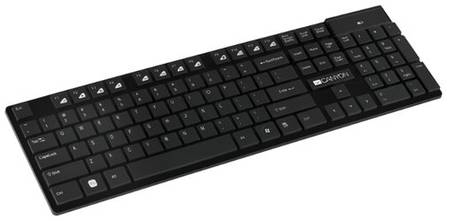 Клавиатура Canyon CNS-HKBW2-RU Black USB черный, английская/русская (ANSI), 1 шт 19889735202