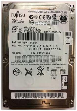 80 ГБ Внутренний жесткий диск Fujitsu CA06531-B708 (CA06531-B708) 198900554520
