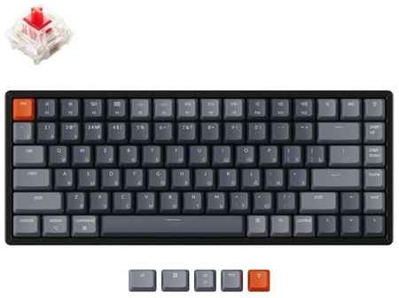 Беспроводная механическая клавиатура Keychron K2, 84 клавиши, алюминиевый корпус, RGB подсветка, Hot-Swap, Gateron Red Switch 198903055251