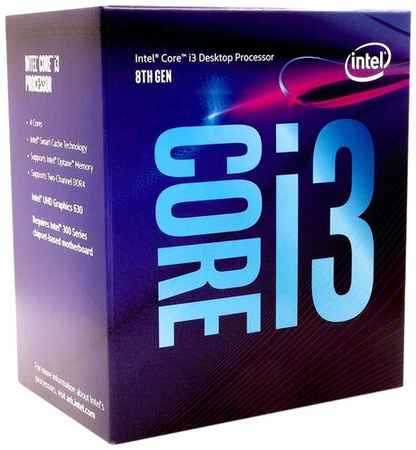 Процессор Intel Core i3-8100 LGA1151 v2, 4 x 3600 МГц, OEM 198905017147