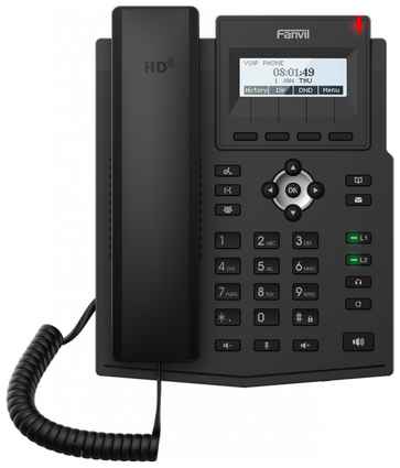 VoIP-телефон Fanvil X1SG черный 198906031128