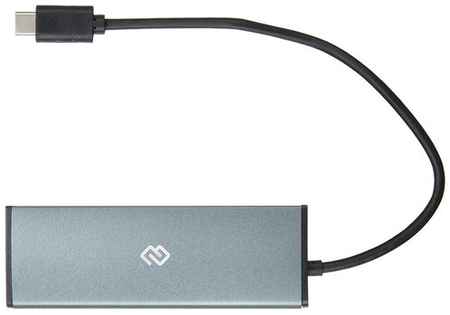 USB-концентратор DIGMA USB-концентратор, разъемов: 4, 20 см, черный 198907133088