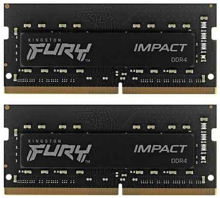 Оперативная память Kingston FURY Impact 32 ГБ (16 ГБ x 2 шт.) DDR4 3200 МГц SODIMM CL20 KF432S20IBK2/32 198908932727