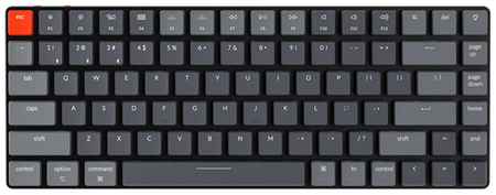 Беспроводная клавиатура Keychron K3 RGB version 2 K3E1 Gateron Red, серый, английская 198911092250
