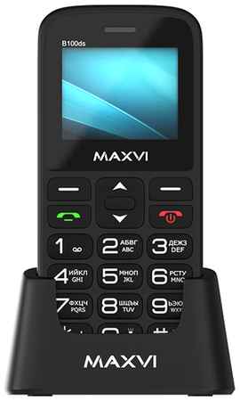 Телефон MAXVI B100DS, 2 SIM, черный 198917030447