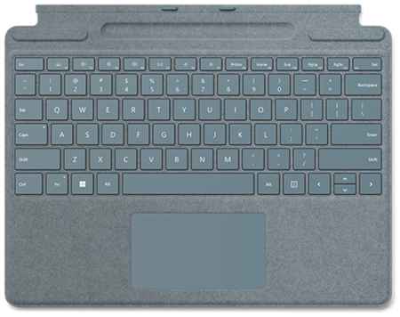 Клавиатура Microsoft Surface Pro Signature Keyboard Alcantara (Ice Blue) RUS
