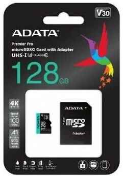 A-DATA Карта памяти ADATA Premier Pro microSDXC 128 ГБ (AUSDX128GUI3V30SA2-RA1) 198932337850