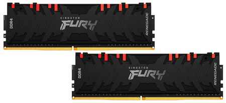 Оперативная память Kingston FURY Renegade RGB 16 ГБ (8 ГБ x 2 шт.) DDR4 DIMM CL16 KF432C16RBAK2/16 198934452457