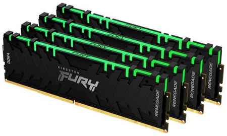 Оперативная память Kingston FURY Renegade RGB 32 ГБ (8 ГБ x 4 шт.) DDR4 3200 МГц DIMM CL16 KF432C16RBAK4/32 198934452616