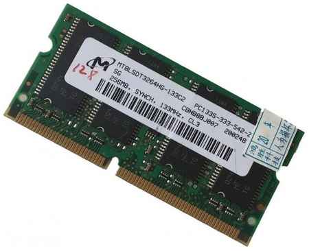 Оперативная память Micron 256 МБ SDRAM 133 МГц SODIMM CL3 MT8LSDT3264HG-133 198934456297