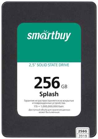 Твердотельный накопитель SmartBuy Splash 256 ГБ SATA Splash (2019) 256 GB (SBSSD-256GT-MX902-25S3) 198934578028