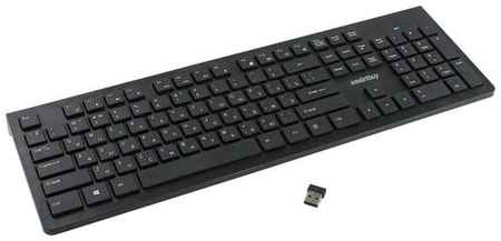 Беспроводная клавиатура SmartBuy SBK-206AG-K USB , английская/русская (ISO), 1 шт