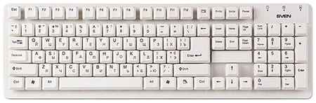 Клавиатура SVEN Standard 301 White USB белый, 1 шт 198934971000