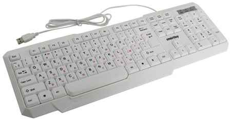 Клавиатура SmartBuy SBK-333U-W White USB белый, английская/русская (ISO), 1 шт 198934971535