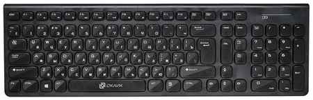 Беспроводная клавиатура OKLICK 880S Black USB черный, английская/русская (ANSI) 198934971548