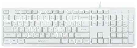 Клавиатура OKLICK 500M White USB белый, русская 198934971584