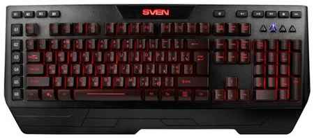 Клавиатура SVEN KB-G9600 Black USB черный, английская/русская (ANSI), 1 шт 198934971597