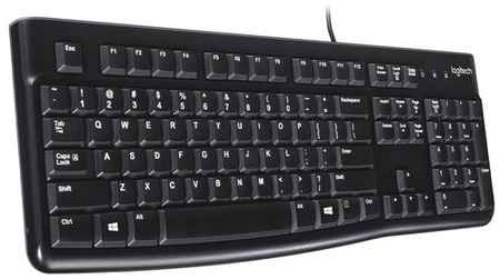 Клавиатура Logitech Keyboard K120 EER Black USB черный, английская (QWERTZ), 1 шт 198934971780
