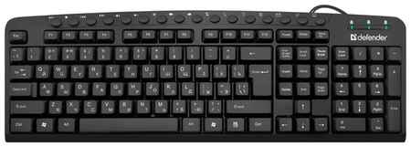 Клавиатура Defender Focus HB-470 RU черный, русская, 1 шт 198938101935