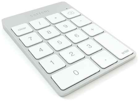 Беспроводная клавиатура Satechi Aluminum Slim Rechargeable Keypad Silver Bluetooth серебристый 198938101991