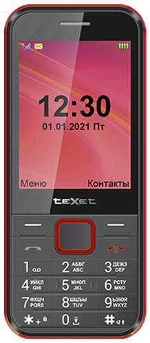 TeXet TM-302, 2 SIM, черный/оранжевый 198952128995