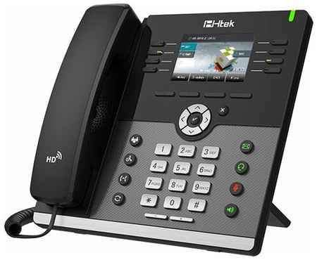 IP-телефон Htek UC924 RU, 12 SIP-аккаунтов, Гигабитный, с БП