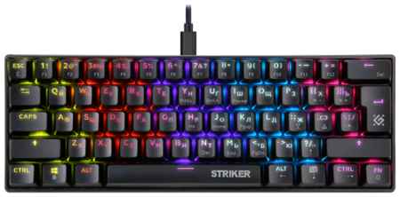 Механическая клавиатура для компьютера игровая Defender Striker Rainbow (60%) 198970106450