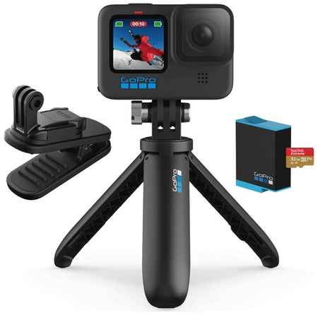 Экшн-камера GoPro HERO10 Special Bundle, 23.6МП, 1720 мА·ч, black 198973555638