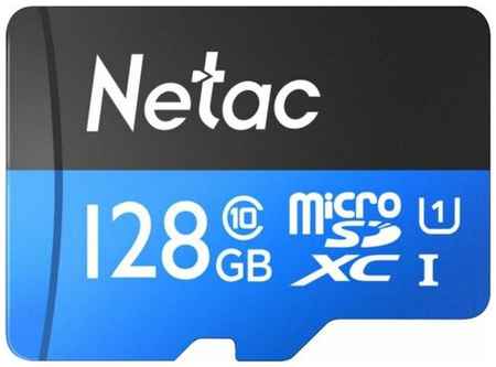 NT02P500STN-128G-R, Карта памяти MicroSD с адаптером 128GB Netac P500 Standart, Class 10 UHS-I (80Mb 198994581247