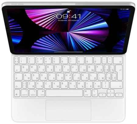 Беспроводная клавиатура Apple Magic Keyboard для iPad Pro и iPad Air 11″ 2021-2022 Blue Switch, белый, английская, 1 шт 198994704958
