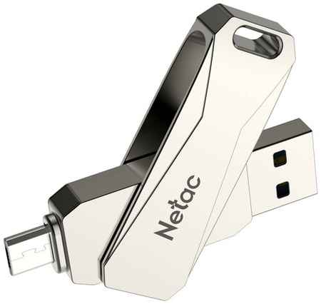 USB Flash накопитель 128Gb Netac U782C Silver 198994970465