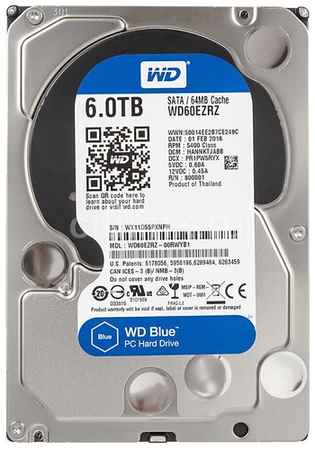 Жесткий диск Western Digital WD Blue 6 ТБ WD60EZRZ 198995102124