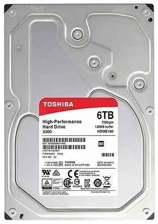 Жесткий диск Toshiba X300 6 ТБ HDWE160UZSVA 198995102578