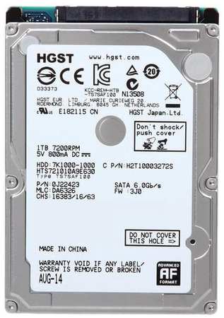 Hitachi Жесткий диск HGST 1 ТБ HTS721010A9E630