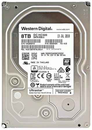 Жесткий диск Western Digital Ultrastar DC HC320 8 ТБ HUS728T8TALE6L4 198995102901
