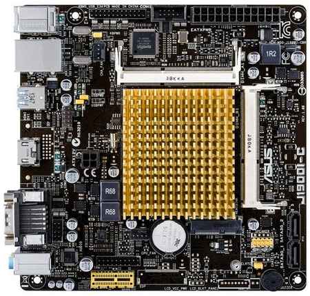 Материнская плата ASUS J1900I-C с процессором Intel J1900 2xSO-DIMM DDR3 1xPCI-E 1x 2xSATA II mini-ITX Retail 90MB0JH0-M0EAY0